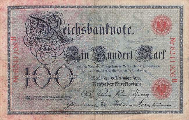 100 Mark 1905 Ro23 S/B